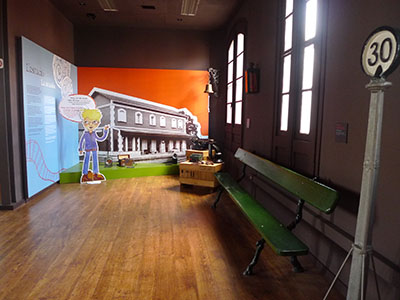 Centre d'Interpretació del Tren Apartat dedicat a les estacions