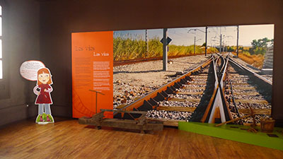 Centre d'Interpretació del Tren Apartat dedicat a les vies