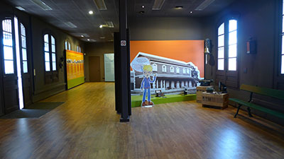 Centre d'Interpretació del Tren Espai interir del Centre d'Interpretació